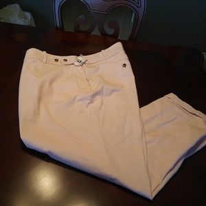 Peach crop pants size 26W